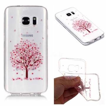 Cherry Flower Tree Super Clear Soft TPU Back Cover for Samsung Galaxy S7 Edge s7edge