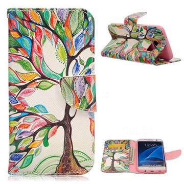 The Tree of Life Leather Wallet Case for Samsung Galaxy S7 Edge G935