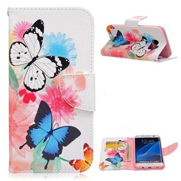 Vivid Flying Butterflies Leather Wallet Case for Samsung Galaxy S7 Edge G935