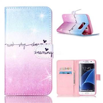 Joy Dreaming Leather Wallet Cover for Samsung Galaxy S7 Edge G935
