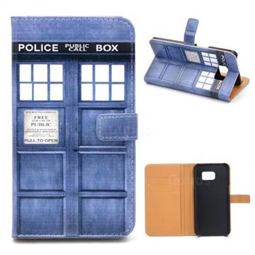 Police Box Leather Wallet Case for Samsung Galaxy S7 Edge G935