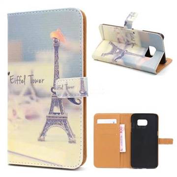 Eiffel Tower Leather Wallet Case for Samsung Galaxy S7 Edge G935