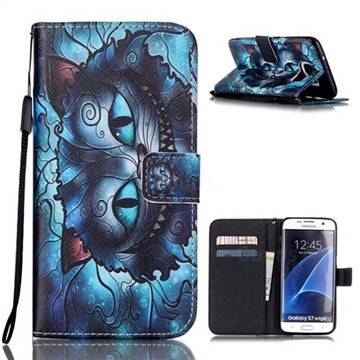 Bobcats Leather Wallet Case for Samsung Galaxy S7 Edge G935