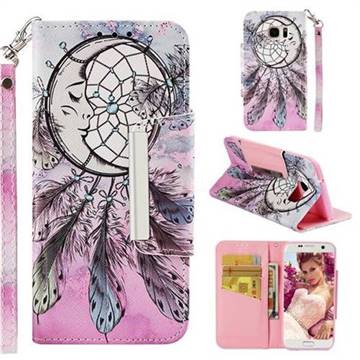Angel Monternet Big Metal Buckle PU Leather Wallet Phone Case for Samsung Galaxy S7 Edge s7edge