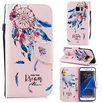 Dream Wind Chimes Leather Wallet Case for Samsung Galaxy S7 Edge s7edge