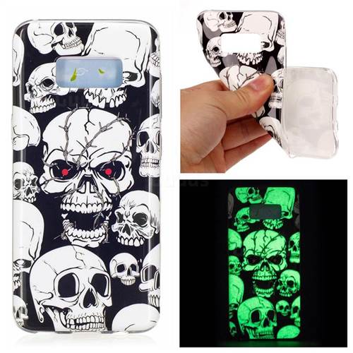 Red-eye Ghost Skull Noctilucent Soft TPU Back Cover for Samsung Galaxy S8
