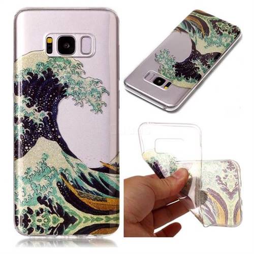 Sea Waves Super Clear Soft TPU Back Cover for Samsung Galaxy S8