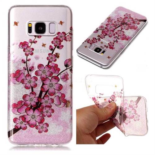 Branches Plum Blossom Super Clear Soft TPU Back Cover for Samsung Galaxy S8