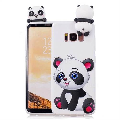 Panda Girl Soft 3D Climbing Doll Soft Case for Samsung Galaxy S8
