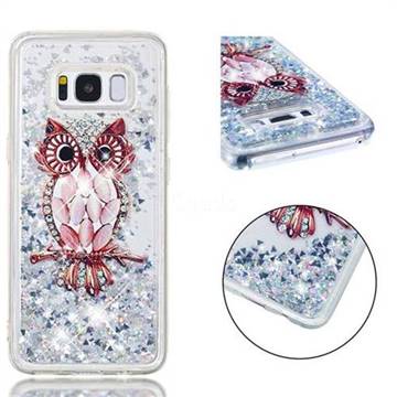 Seashell Owl Dynamic Liquid Glitter Quicksand Soft TPU Case for Samsung Galaxy S8