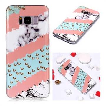 Diagonal Grass Soft TPU Marble Pattern Phone Case for Samsung Galaxy S8