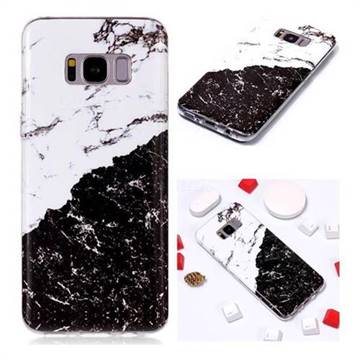 Black and White Soft TPU Marble Pattern Phone Case for Samsung Galaxy S8