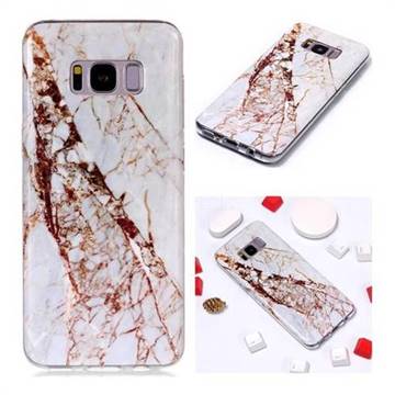 White Crushed Soft TPU Marble Pattern Phone Case for Samsung Galaxy S8