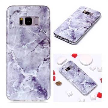 Light Gray Soft TPU Marble Pattern Phone Case for Samsung Galaxy S8
