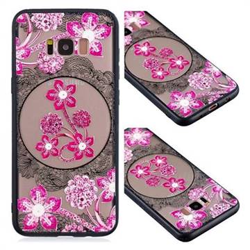 Daffodil Lace Diamond Flower Soft TPU Back Cover for Samsung Galaxy S8