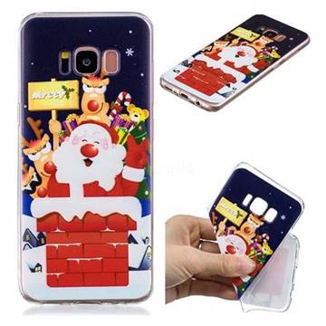 Merry Christmas Xmas Super Clear Soft TPU Back Cover for Samsung Galaxy S8