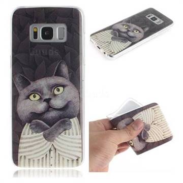 Cat Embrace IMD Soft TPU Cell Phone Back Cover for Samsung Galaxy S8