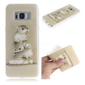 Three Squirrels IMD Soft TPU Cell Phone Back Cover for Samsung Galaxy S8