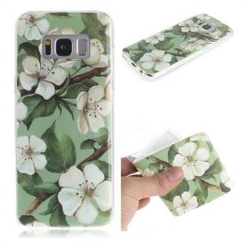 Watercolor Flower IMD Soft TPU Cell Phone Back Cover for Samsung Galaxy S8