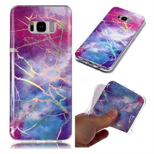 Dream Sky Marble Pattern Bright Color Laser Soft TPU Case for Samsung Galaxy S8