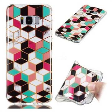 Three-dimensional Square Soft TPU Marble Pattern Phone Case for Samsung Galaxy S8