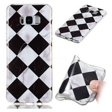 Black and White Matching Soft TPU Marble Pattern Phone Case for Samsung Galaxy S8