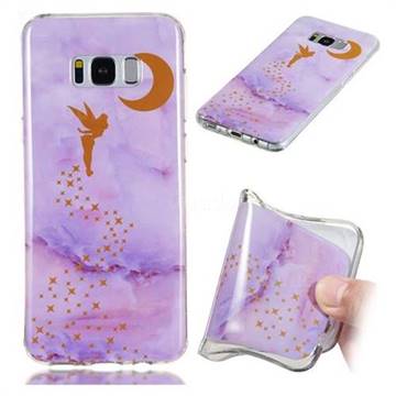 Elf Purple Soft TPU Marble Pattern Phone Case for Samsung Galaxy S8