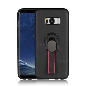Raytheon Multi-function Ribbon Stand Back Cover for Samsung Galaxy S8 - Black