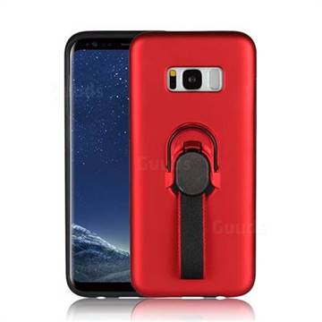 Raytheon Multi-function Ribbon Stand Back Cover for Samsung Galaxy S8 - Red