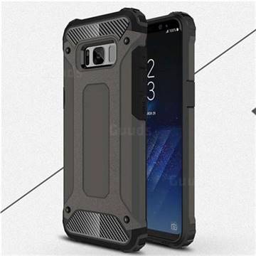 King Kong Armor Premium Shockproof Dual Layer Rugged Hard Cover for Samsung Galaxy S8 - Bronze