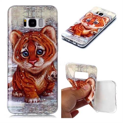 Cute Tiger Baby Soft TPU Cell Phone Back Cover for Samsung Galaxy S8