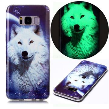 Galaxy Wolf Noctilucent Soft TPU Back Cover for Samsung Galaxy S8