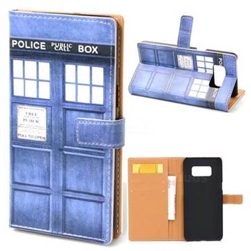 Police Box Leather Wallet Case for Samsung Galaxy S8