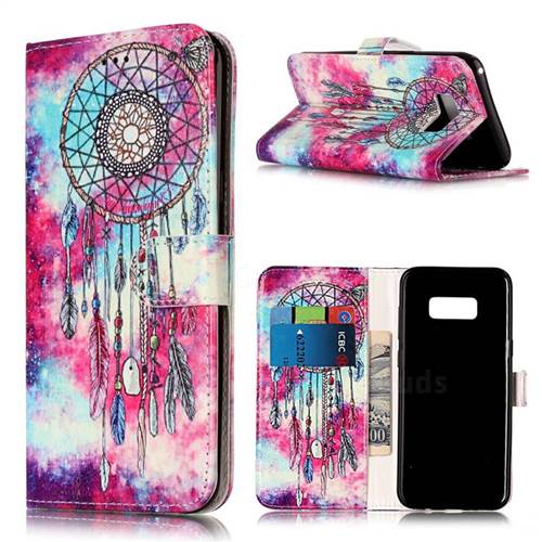 Butterfly Chimes PU Leather Wallet Case for Samsung Galaxy S8