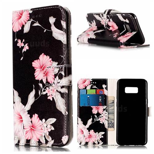 Azalea Flower PU Leather Wallet Case for Samsung Galaxy S8