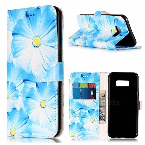 Orchid Flower PU Leather Wallet Case for Samsung Galaxy S8