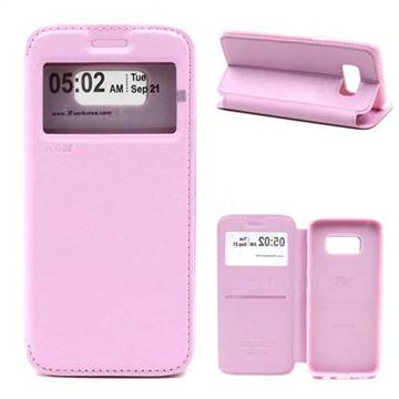 Roar Korea Noble View Leather Flip Cover for Samsung Galaxy S8 - Pink
