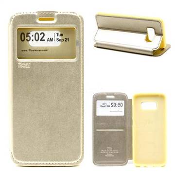 Roar Korea Noble View Leather Flip Cover for Samsung Galaxy S8 - Champagne