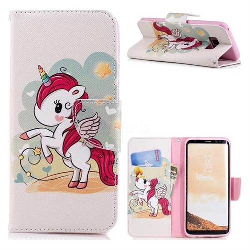 Cloud Star Unicorn Leather Wallet Case for Samsung Galaxy S8