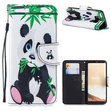 Panda PU Leather Wallet Phone Case for Samsung Galaxy S8
