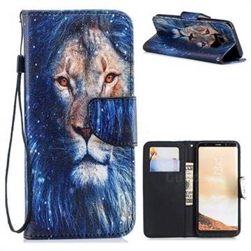 Lion PU Leather Wallet Phone Case for Samsung Galaxy S8