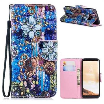 Agate PU Leather Wallet Phone Case for Samsung Galaxy S8