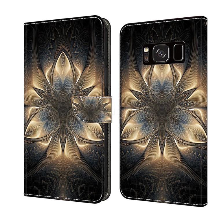 Resplendent Mandala Crystal PU Leather Protective Wallet Case Cover for Samsung Galaxy S8