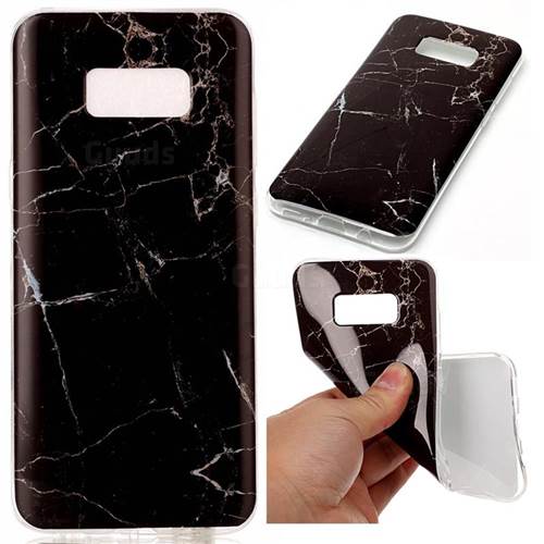 Black Soft TPU Marble Pattern Case for Samsung Galaxy S8 Plus S8+