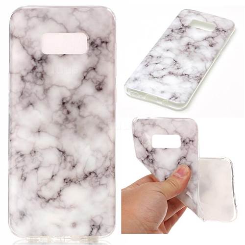 Smoke White Soft TPU Marble Pattern Case for Samsung Galaxy S8 Plus S8+