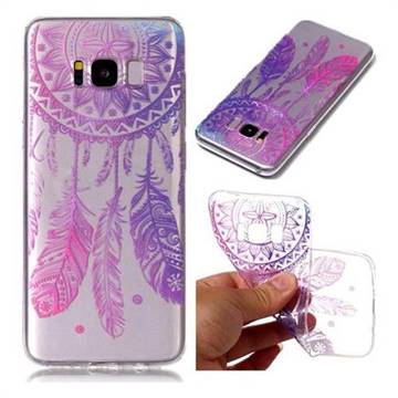Pink Blue Campanula IMD Soft TPU Back Cover for Samsung Galaxy S8 Plus S8+