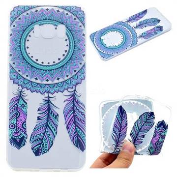 Blue Feather Campanula Super Clear Soft TPU Back Cover for Samsung Galaxy S8 Plus S8+
