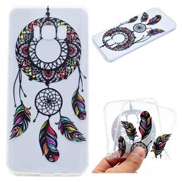 Feather Black Wind Chimes Super Clear Soft TPU Back Cover for Samsung Galaxy S8 Plus S8+