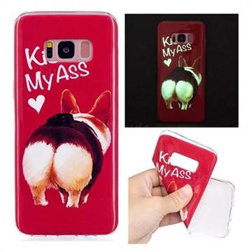 Kiss My Ass Noctilucent Soft TPU Back Cover for Samsung Galaxy S8 Plus S8+