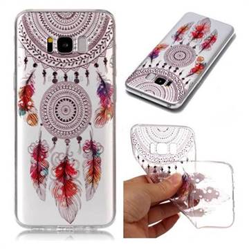 Color Feather Campanula Super Clear Soft TPU Back Cover for Samsung Galaxy S8 Plus S8+